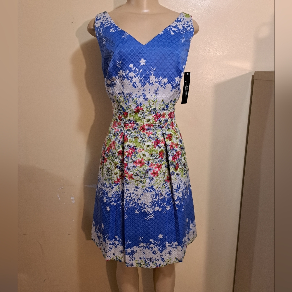Tahari ASL multi color dress 8